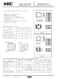 Datasheet KF930AS manufacturer KEC